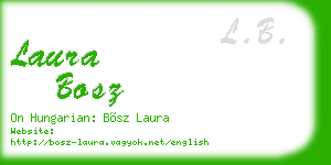laura bosz business card
